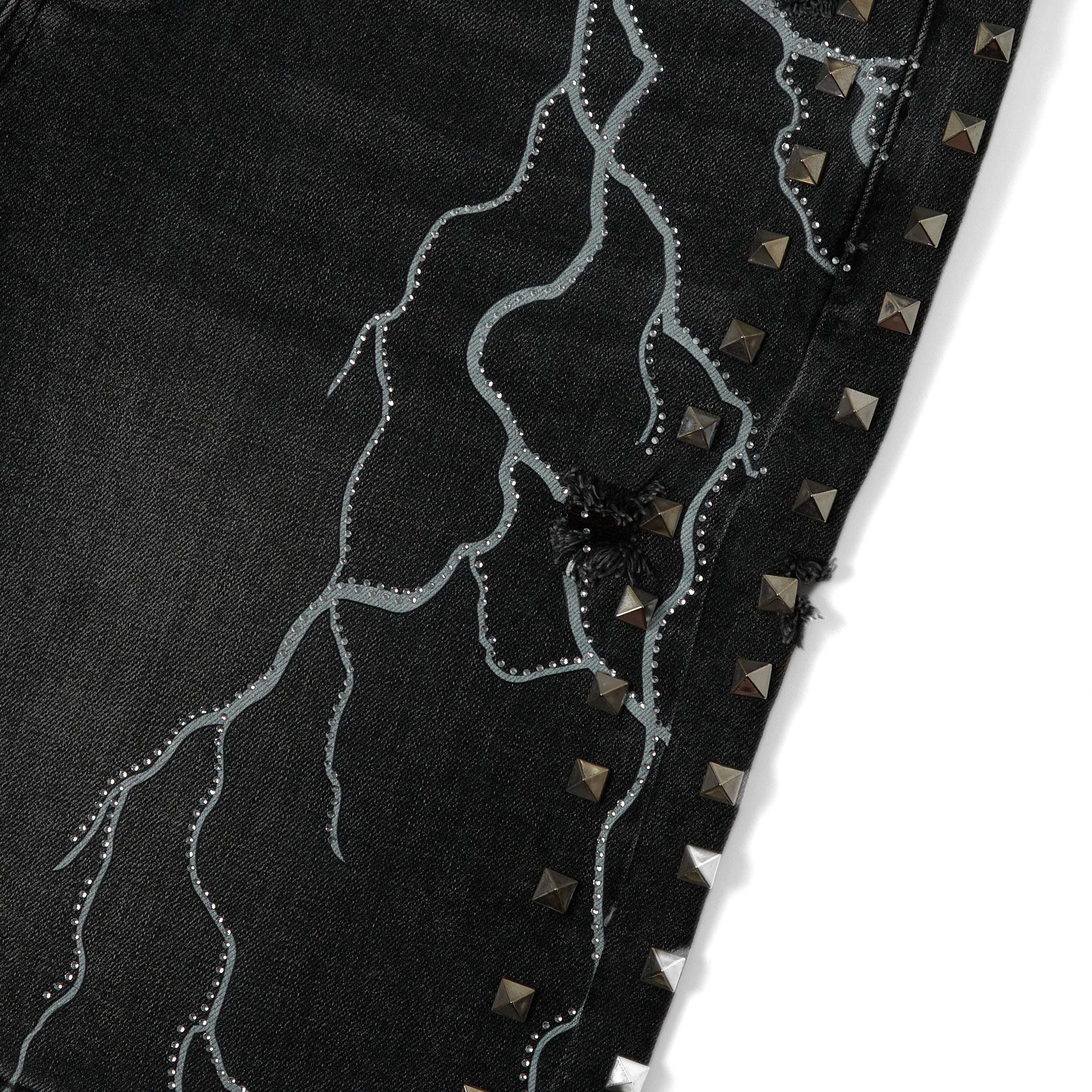 Electric Storm Jorts (Black Wash)